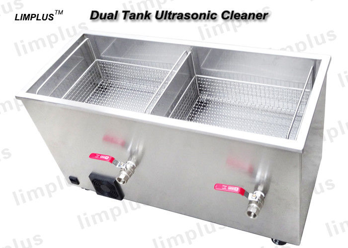 Dual Tanks Industrial Ultrasonic Cleaner With Dryer System one year Warranty