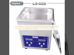 60W Heater Limplus 2liter Table Top Ultrasonic Cleaner 40kHz Frequency for Eyeglasses Watch