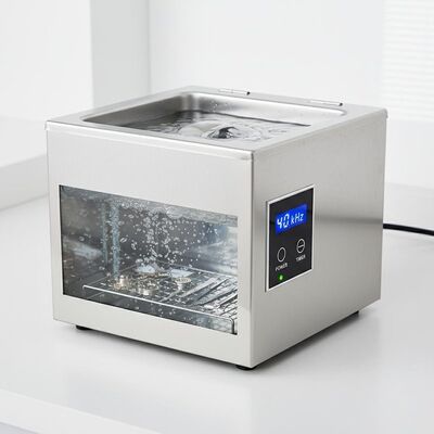 280x180x200mm Table Top Ultrasonic Cleaner 40kHz Ultrasonic Frequency Safety Protection Designed for Cleaning of Delicate Instruments