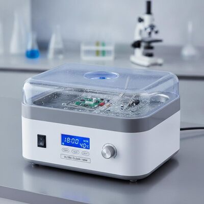 Low Noise Level Table Top Ultrasonic Cleaner 180W Power Consumption Designed for Cleaning of Electronic Components and Medical Devices