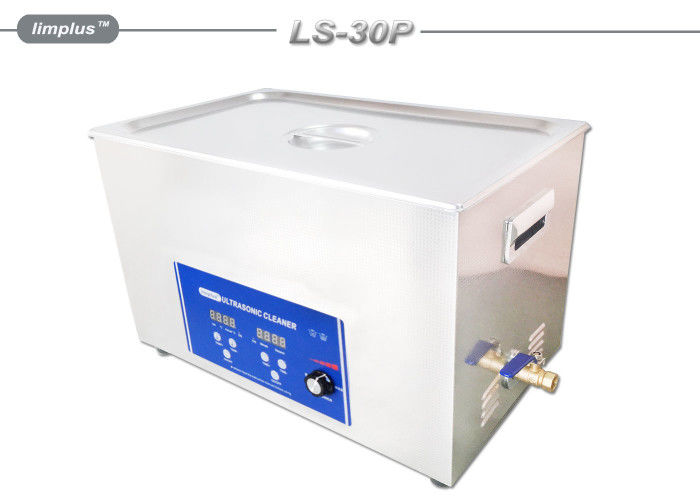 Stainless Steel 30L Ultrasonic Cleaning Machine With Brass Drainage LS - 30P