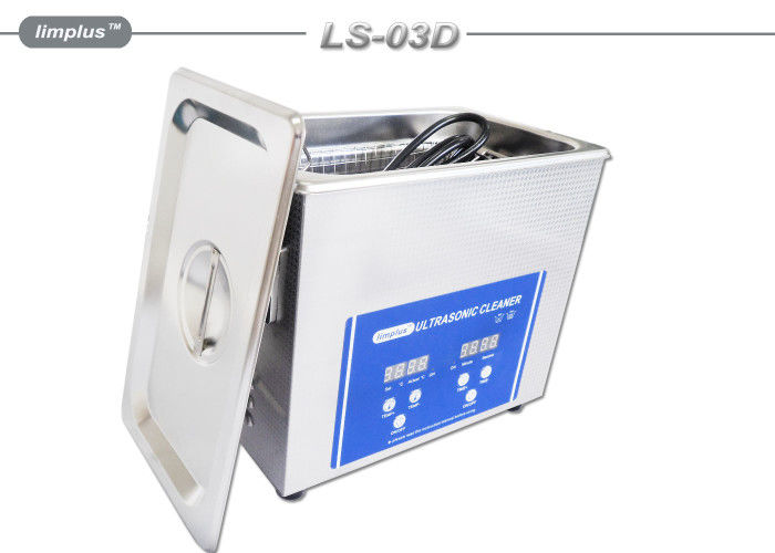 120W Power TableTop 3L Digital Ultrasonic Cleaner With Heater Digital Time Control