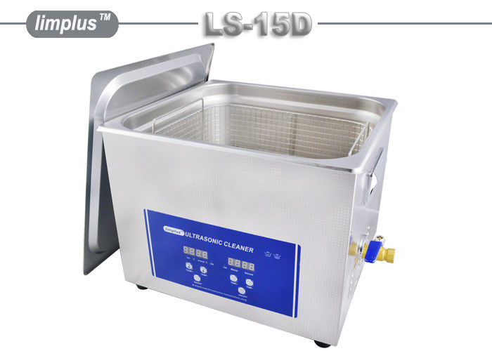 Customized ultrasonic cleaning equipments For Guns , 15 Liter Ultrasonic Cleanning Machine