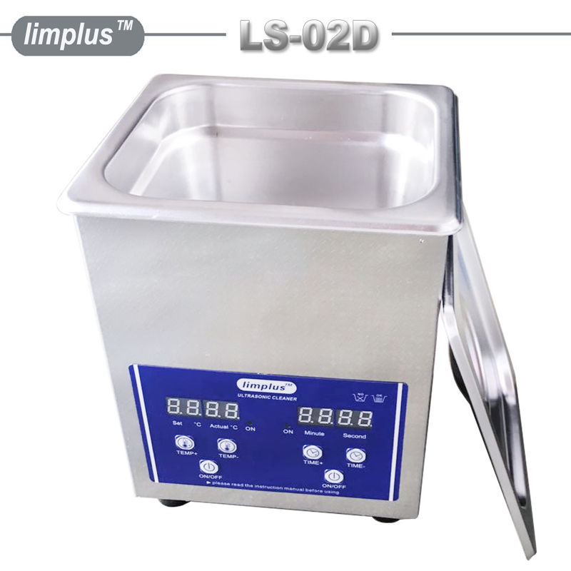 60W Heater Limplus 2liter Table Top Ultrasonic Cleaner 40kHz Frequency for Eyeglasses Watch