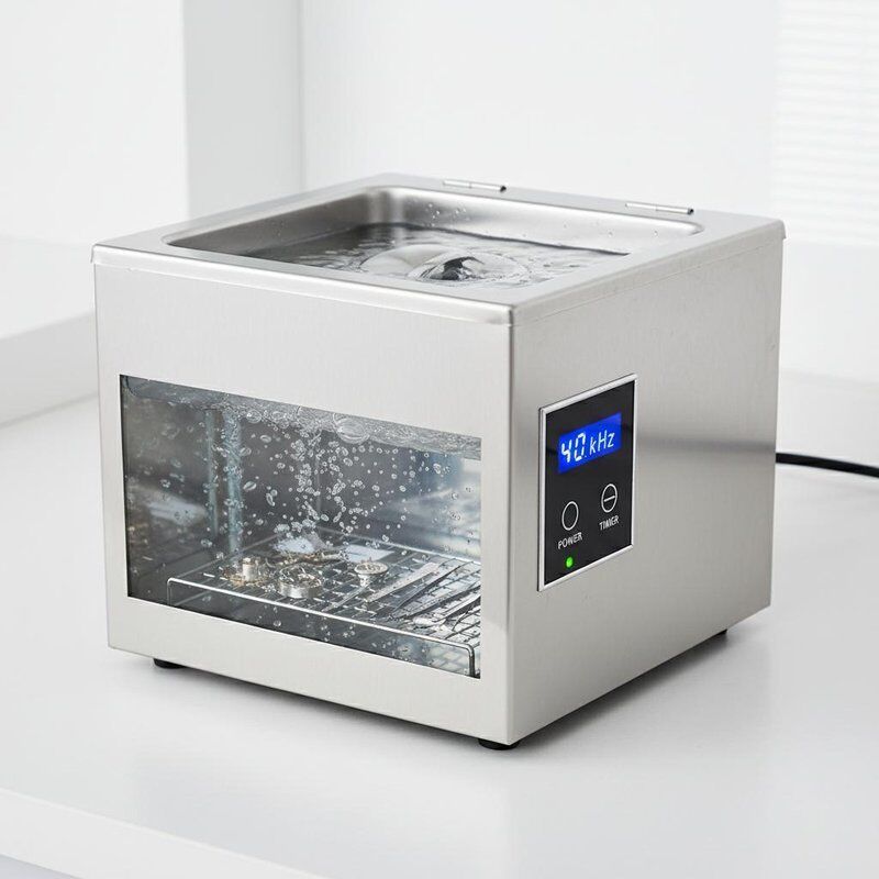 280x180x200mm Table Top Ultrasonic Cleaner 40kHz Ultrasonic Frequency Safety Protection Designed for Cleaning of Delicate Instruments