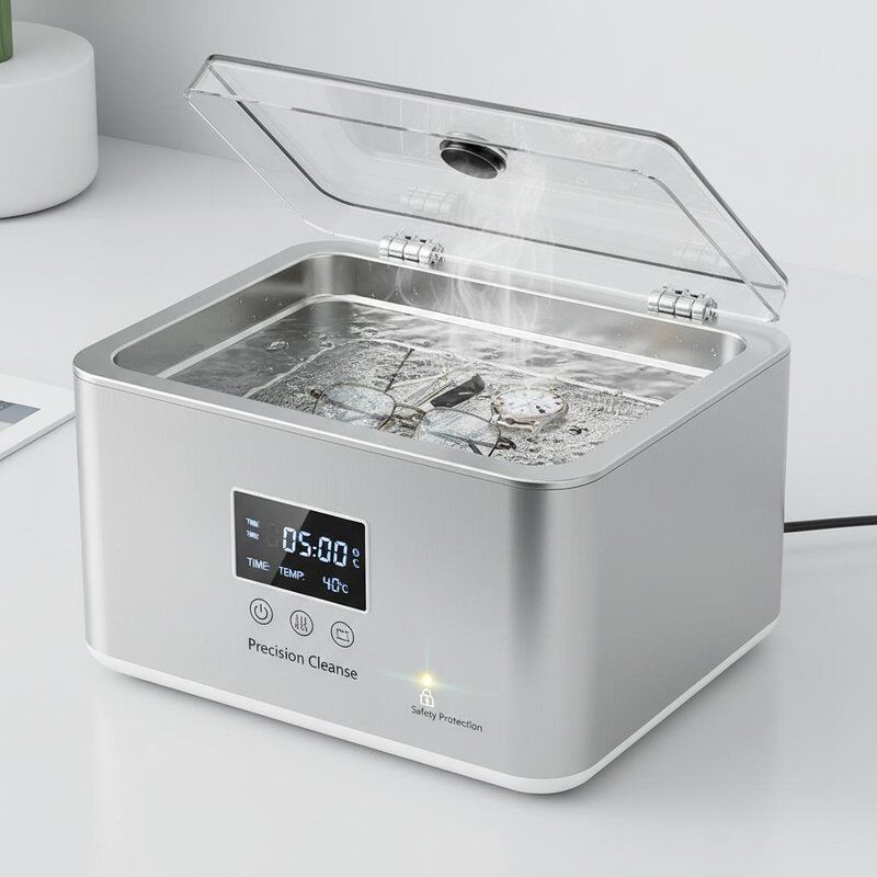 Table Top Ultrasonic Cleanser Featuring Safety Protection and Stainless Steel Tank Delivering Cleaning for Precision Equipment
